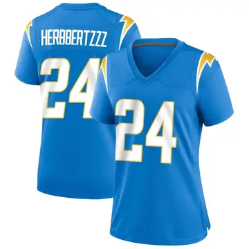 Women's AJ Finley Los Angeles Chargers Game Blue Powder Alternate Jersey