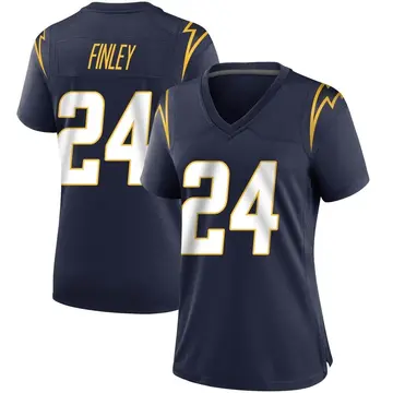 Women's AJ Finley Los Angeles Chargers Game Navy Team Color Jersey