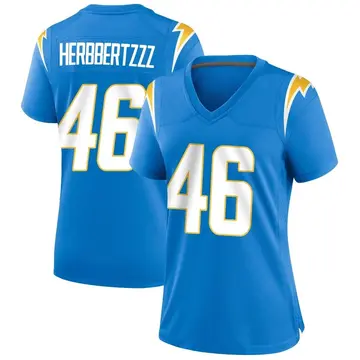 Women's Akeem Dent Los Angeles Chargers Game Blue Powder Alternate Jersey