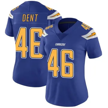 Women's Akeem Dent Los Angeles Chargers Limited Royal Color Rush Vapor Untouchable Jersey