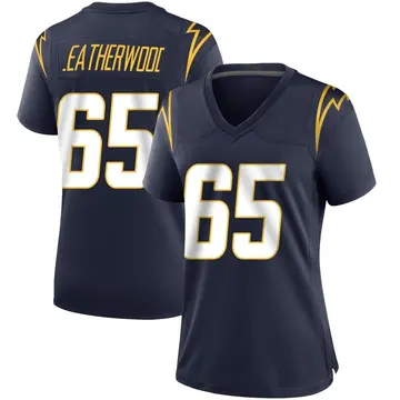 Women's Alex Leatherwood Los Angeles Chargers Game Navy Team Color Jersey