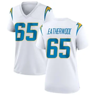 Women's Alex Leatherwood Los Angeles Chargers Game White Jersey