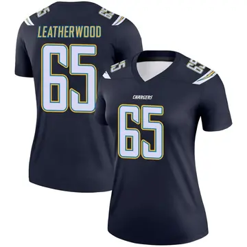 Women's Alex Leatherwood Los Angeles Chargers Legend Navy Jersey