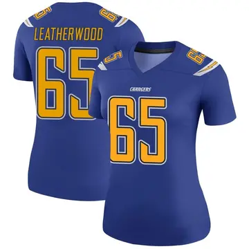 Women's Alex Leatherwood Los Angeles Chargers Legend Royal Color Rush Jersey