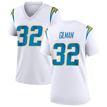 Women's Alohi Gilman Los Angeles Chargers Game White Jersey