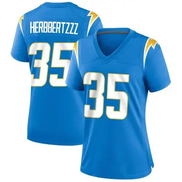 Women's Amechi Uzodinma Los Angeles Chargers Game Blue Powder Alternate Jersey