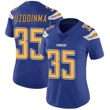 Women's Amechi Uzodinma Los Angeles Chargers Limited Royal Color Rush Vapor Untouchable Jersey