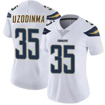 Women's Amechi Uzodinma Los Angeles Chargers Limited White Vapor Untouchable Jersey