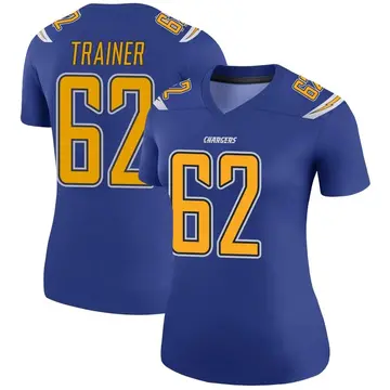 Women's Andrew Trainer Los Angeles Chargers Legend Royal Color Rush Jersey