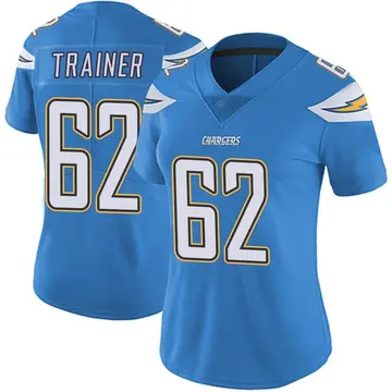 Women's Andrew Trainer Los Angeles Chargers Limited Blue Powder Vapor Untouchable Alternate Jersey