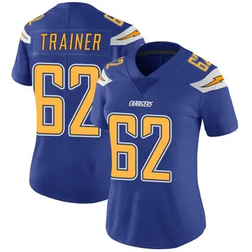 Women's Andrew Trainer Los Angeles Chargers Limited Royal Color Rush Vapor Untouchable Jersey