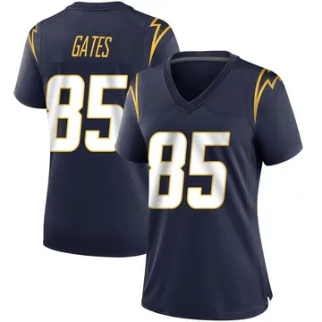 Women's Antonio Gates Los Angeles Chargers Game Navy Team Color Jersey