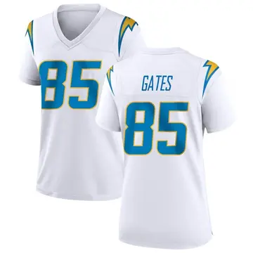 Women's Antonio Gates Los Angeles Chargers Game White Jersey