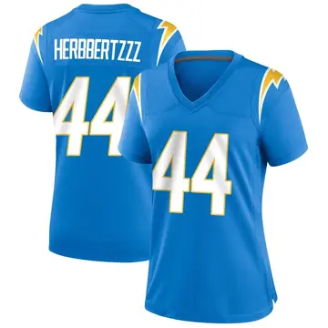 Women's Ben Mason Los Angeles Chargers Game Blue Powder Alternate Jersey