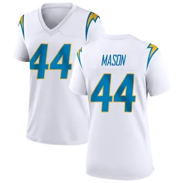 Women's Ben Mason Los Angeles Chargers Game White Jersey