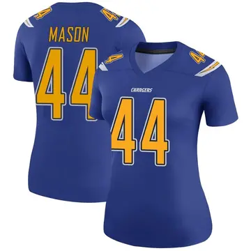 Women's Ben Mason Los Angeles Chargers Legend Royal Color Rush Jersey