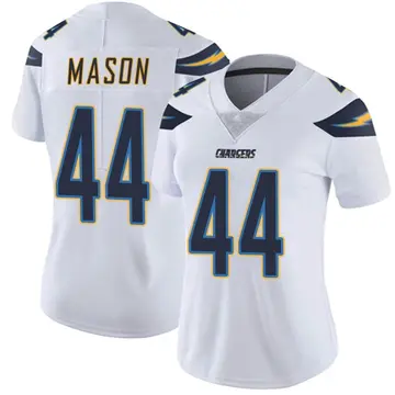 Women's Ben Mason Los Angeles Chargers Limited White Vapor Untouchable Jersey