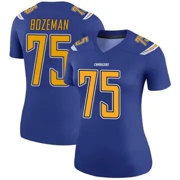 Women's Bradley Bozeman Los Angeles Chargers Legend Royal Color Rush Jersey