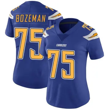 Women's Bradley Bozeman Los Angeles Chargers Limited Royal Color Rush Vapor Untouchable Jersey