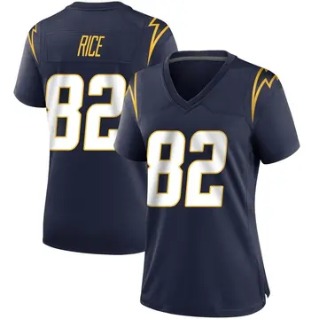 Women's Brenden Rice Los Angeles Chargers Game Navy Team Color Jersey