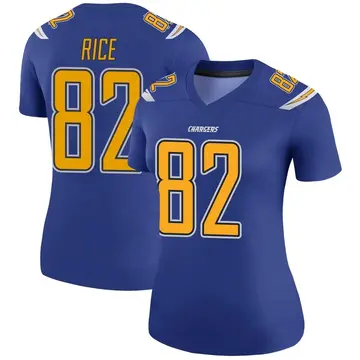 Women's Brenden Rice Los Angeles Chargers Legend Royal Color Rush Jersey