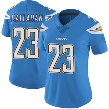 Women's Bryce Callahan Los Angeles Chargers Limited Blue Powder Vapor Untouchable Alternate Jersey