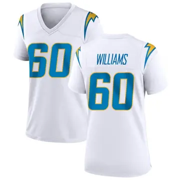 Women's Bucky Williams Los Angeles Chargers Game White Jersey