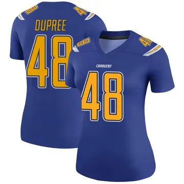 Women's Bud Dupree Los Angeles Chargers Legend Royal Color Rush Jersey