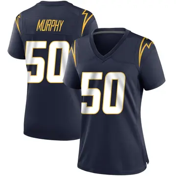 Women's Caleb Murphy Los Angeles Chargers Game Navy Team Color Jersey