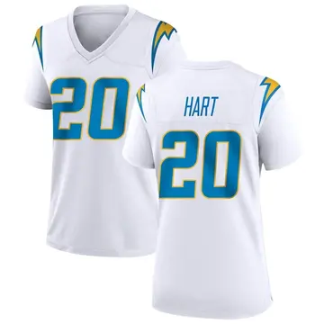 Women's Cam Hart Los Angeles Chargers Game White Jersey