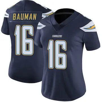 Women's Casey Bauman Los Angeles Chargers Limited Navy Team Color Vapor Untouchable Jersey