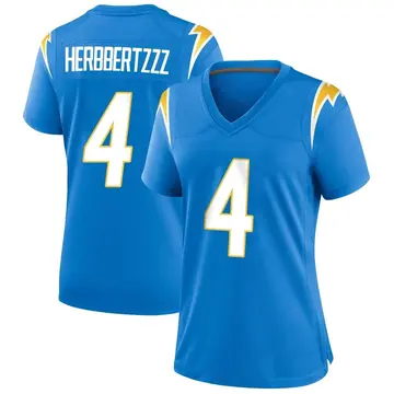 Women's Chase Daniel Los Angeles Chargers Game Blue Powder Alternate Jersey