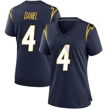 Women's Chase Daniel Los Angeles Chargers Game Navy Team Color Jersey