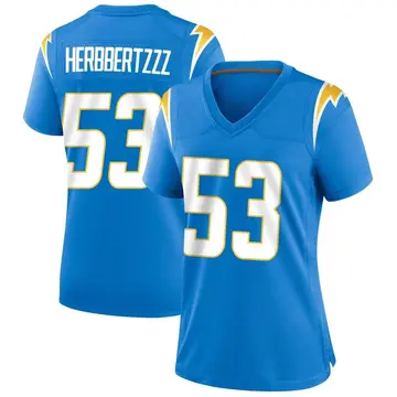 Women's Chris Collins Los Angeles Chargers Game Blue Powder Alternate Jersey