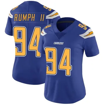 Women's Chris Rumph II Los Angeles Chargers Limited Royal Color Rush Vapor Untouchable Jersey