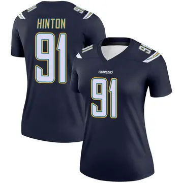 Women's Christopher Hinton Los Angeles Chargers Legend Navy Jersey