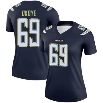 Women's CJ Okoye Los Angeles Chargers Legend Navy Jersey