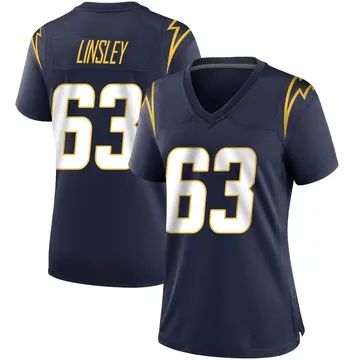 Women's Corey Linsley Los Angeles Chargers Game Navy Team Color Jersey