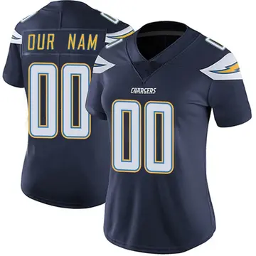 Women's Custom Los Angeles Chargers Limited Navy Team Color Vapor Untouchable Jersey