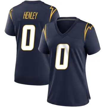 Women's Daiyan Henley Los Angeles Chargers Game Navy Team Color Jersey