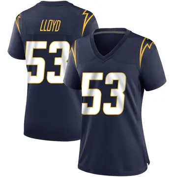 Women's Damon Lloyd Los Angeles Chargers Game Navy Team Color Jersey