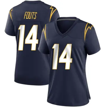 Women's Dan Fouts Los Angeles Chargers Game Navy Team Color Jersey