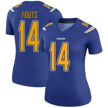 Women's Dan Fouts Los Angeles Chargers Legend Royal Color Rush Jersey