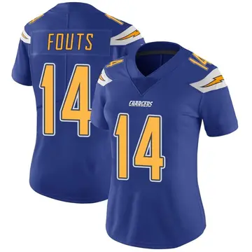 Women's Dan Fouts Los Angeles Chargers Limited Royal Color Rush Vapor Untouchable Jersey