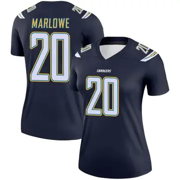 Women's Dean Marlowe Los Angeles Chargers Legend Navy Jersey