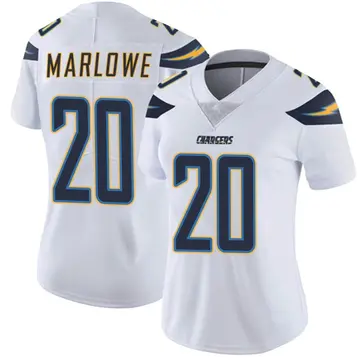 Women's Dean Marlowe Los Angeles Chargers Limited White Vapor Untouchable Jersey