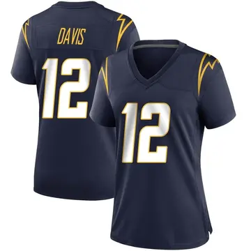 Women's Derius Davis Los Angeles Chargers Game Navy Team Color Jersey