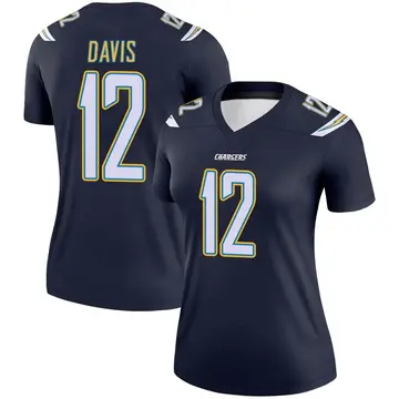 Women's Derius Davis Los Angeles Chargers Legend Navy Jersey