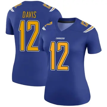 Women's Derius Davis Los Angeles Chargers Legend Royal Color Rush Jersey