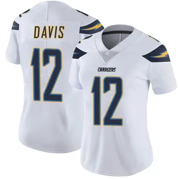 Women's Derius Davis Los Angeles Chargers Limited White Vapor Untouchable Jersey